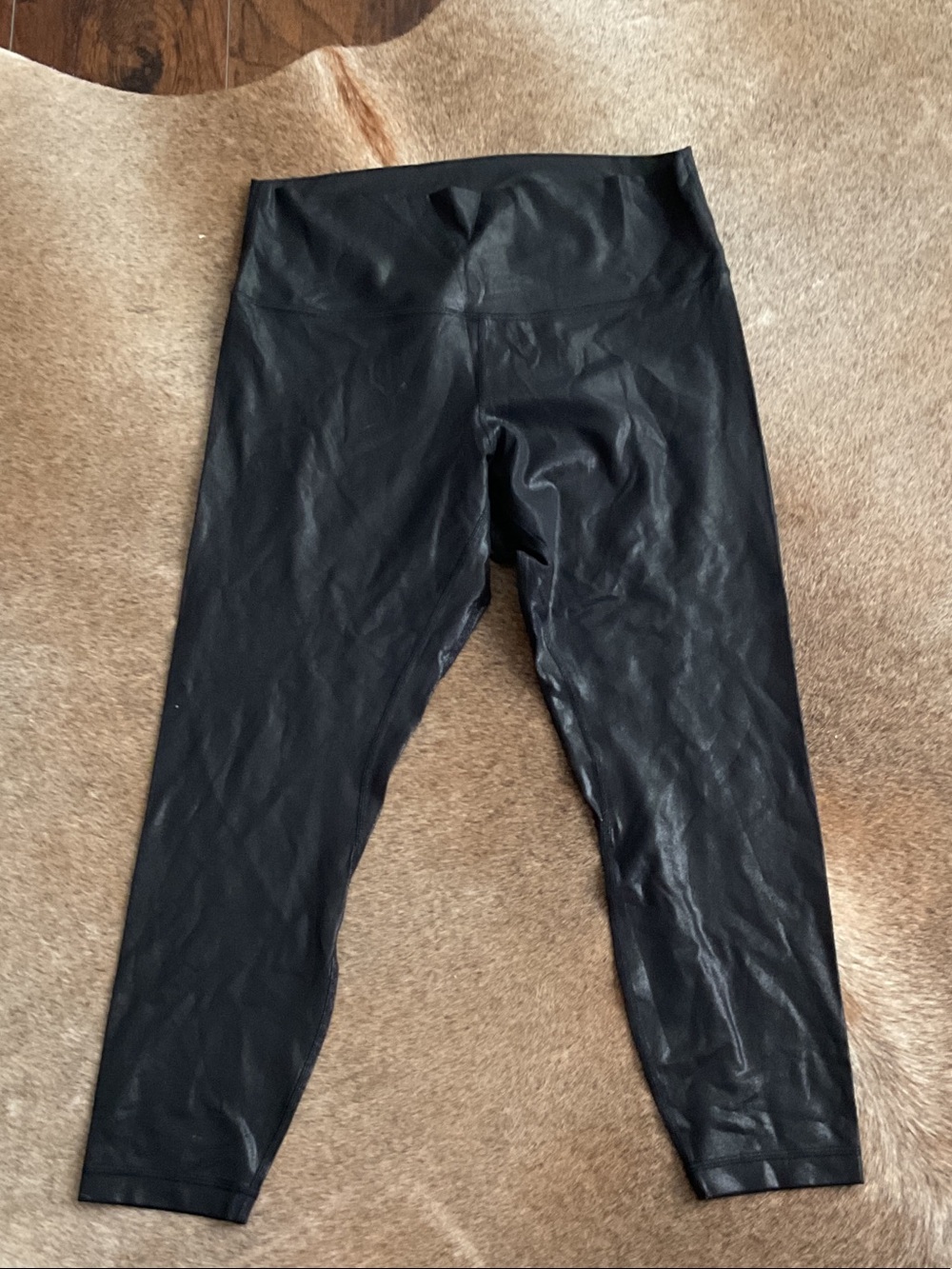 lululemon athletica Shiny Black High-Waist Leggings